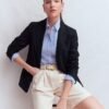 Women's Linen Belted Dress